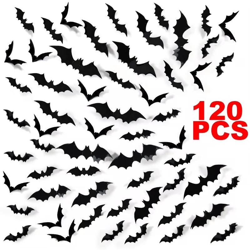 Halloween 3D Black Bat Wall Stickers