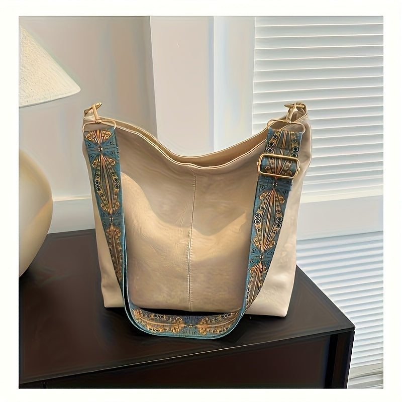 Bohemian Style Large Capacity Women’s Shoulder Bag – Boho Chic Casual Tote