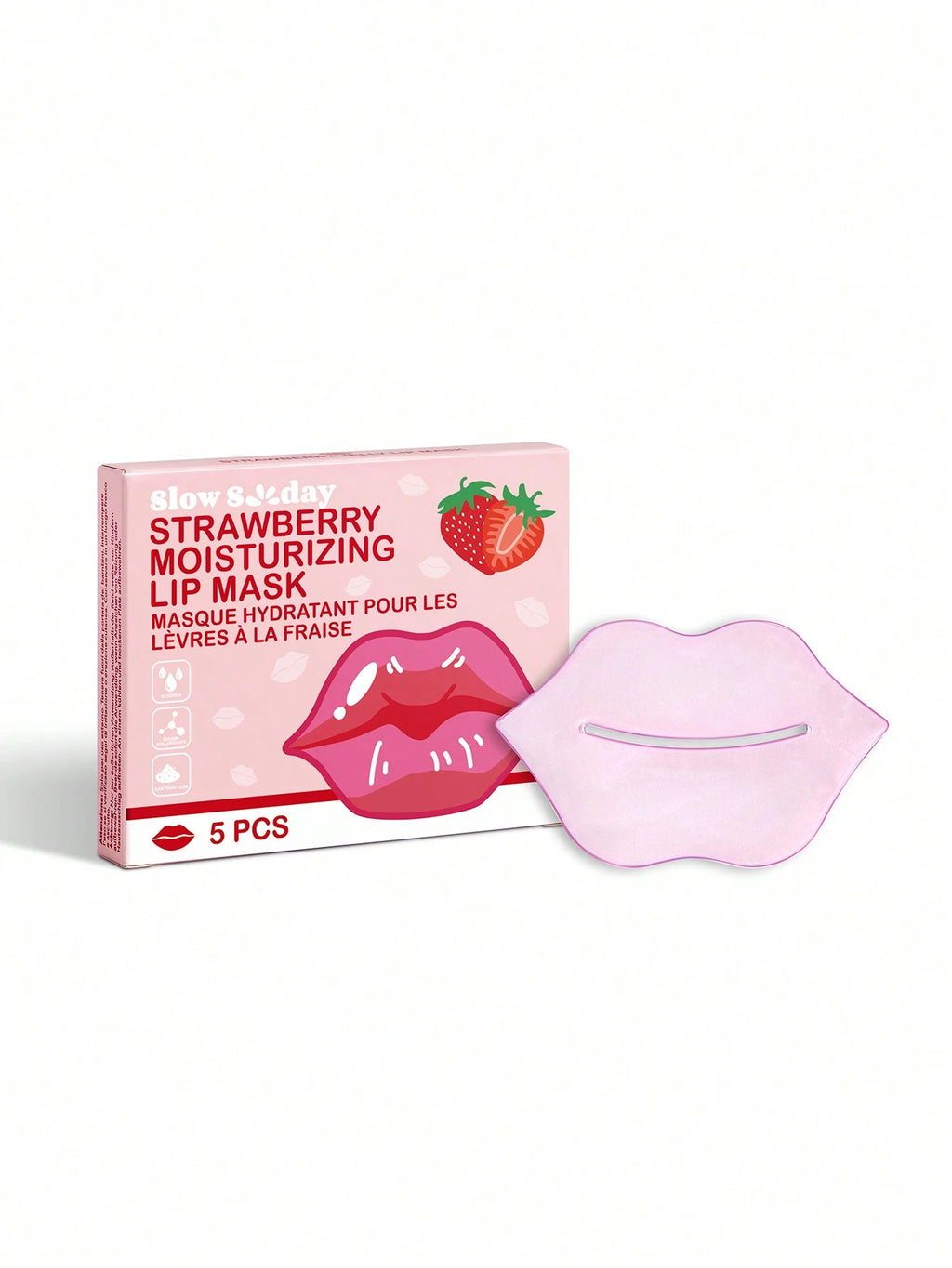 SlowSunday Strawberry Lip Mask – Hydrating, Plumping & Glossy Lips UK