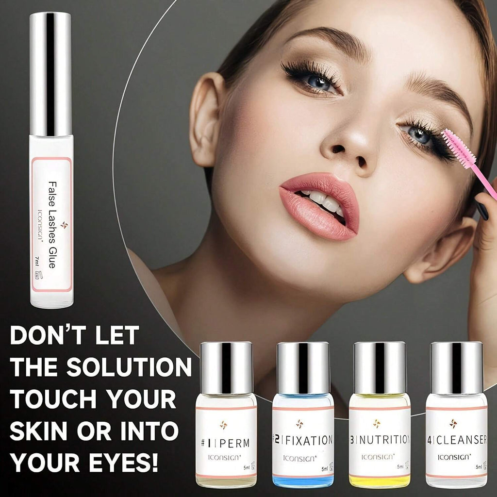 Professional Lash Lift Kit – Eyelash Perm & Curling Set with Upgraded Glue