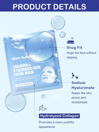 SlowSunday Collagen & Hyaluronic Acid Face Mask – Deep Hydration UK