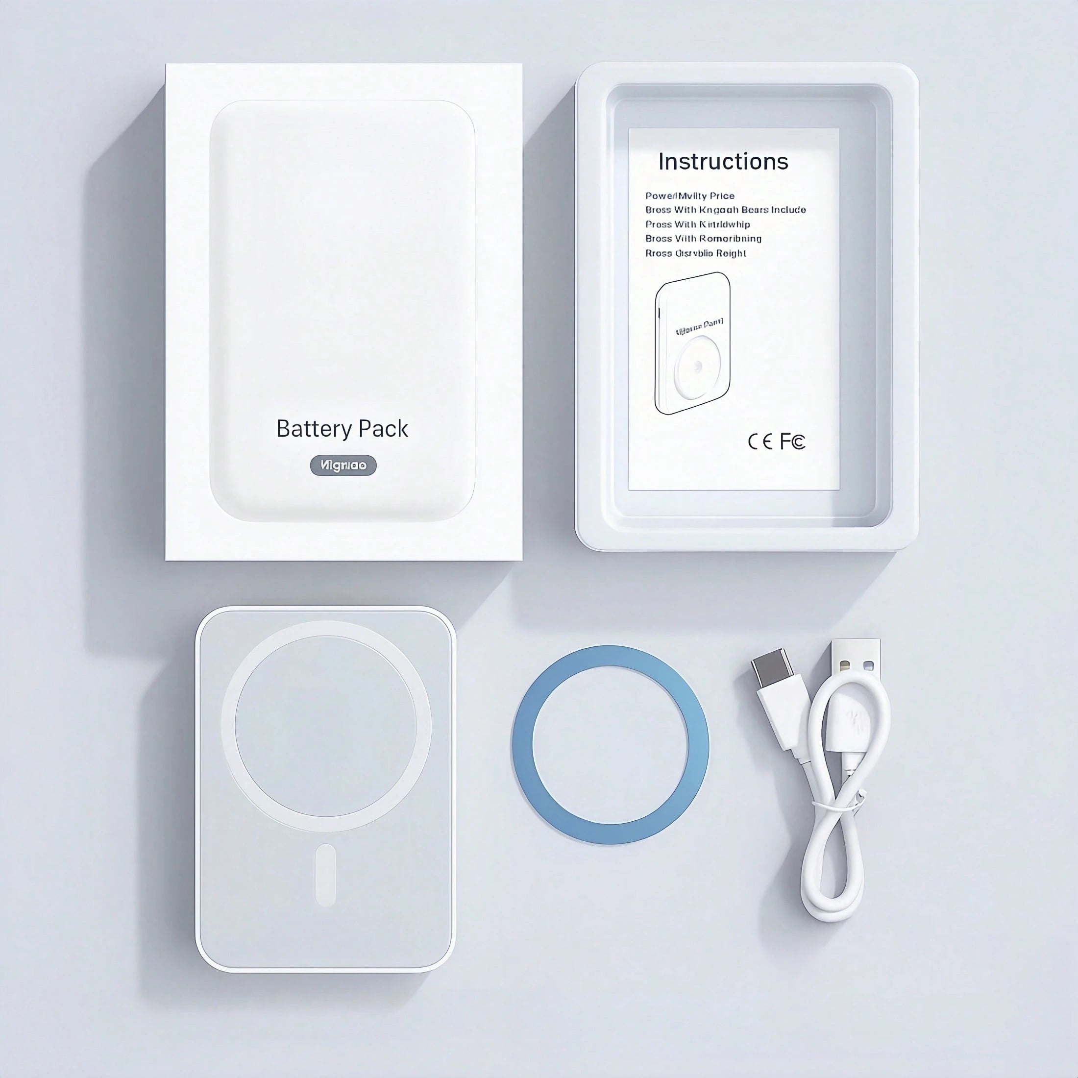 5000mAh Magnetic Wireless Power Bank | 15W Fast Charger for iPhone & Android