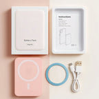 5000mAh Magnetic Wireless Power Bank | 15W Fast Charger for iPhone & Android