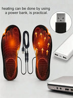USB Electric Heated Insoles UK – Warm Velvet Foot Warmers for Winter Comfort