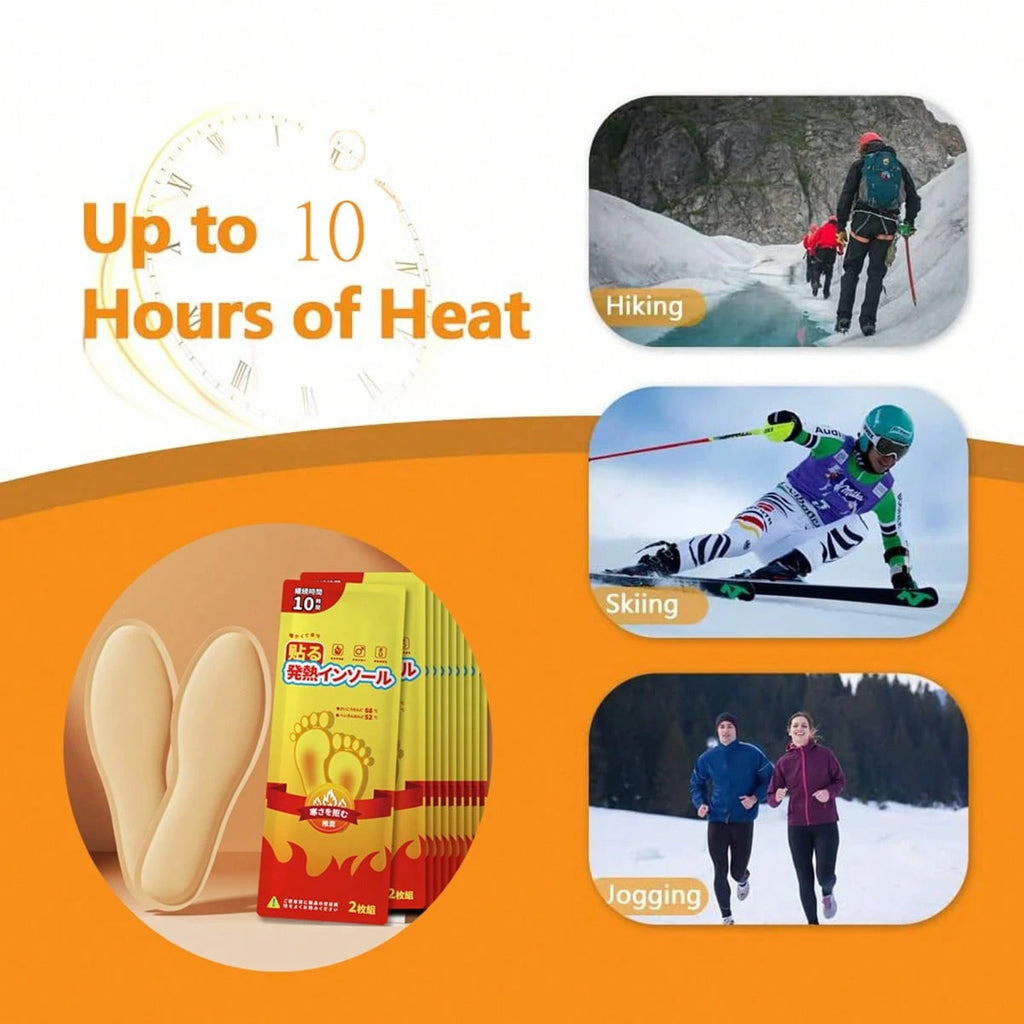 Foot Toe Warmers UK – 10-Hour Instant Heat Insoles for Winter Comfort