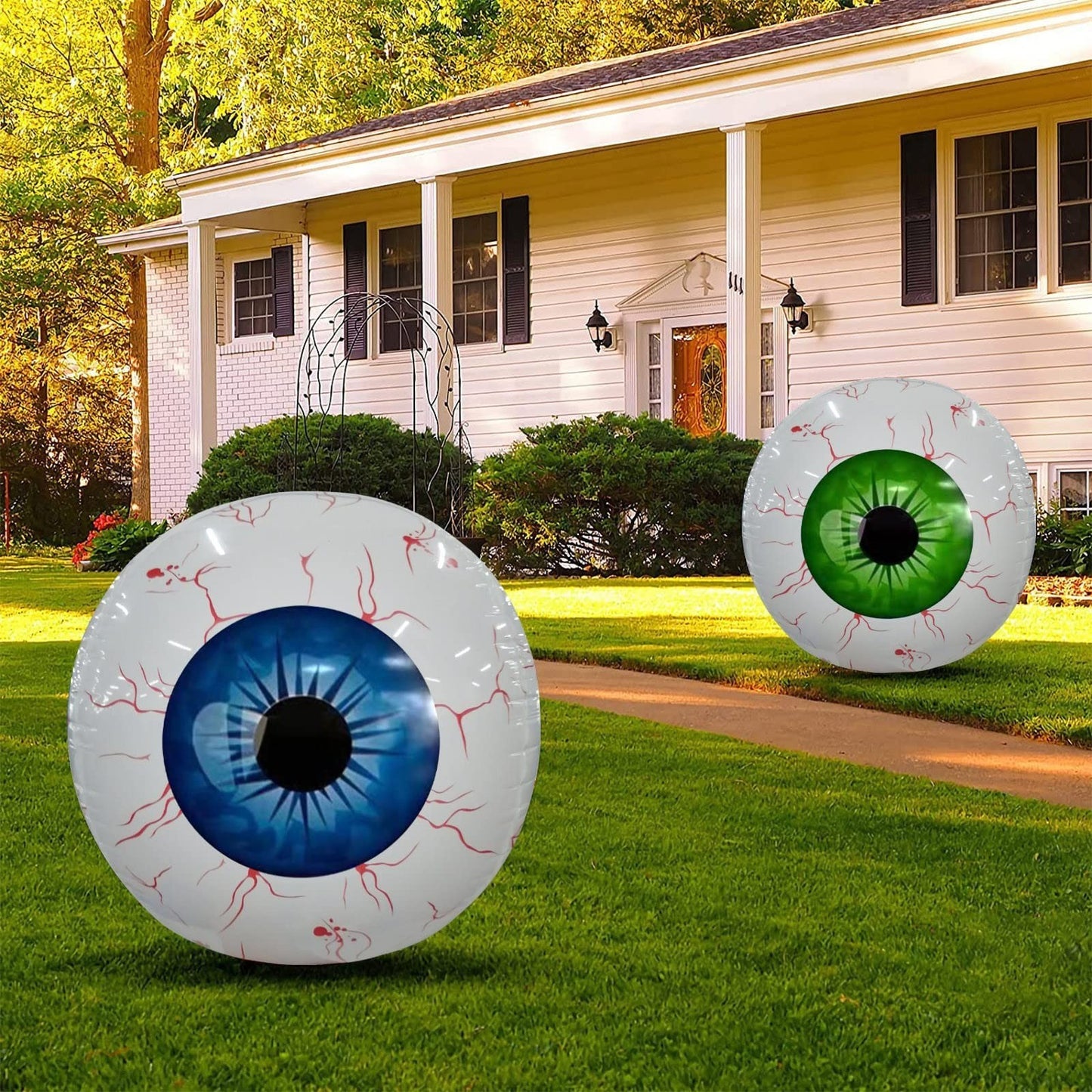 Halloween Eyeball Balloon – Scary Inflatable Horror Party Decoration for Haunted House, Yard & Halloween Events