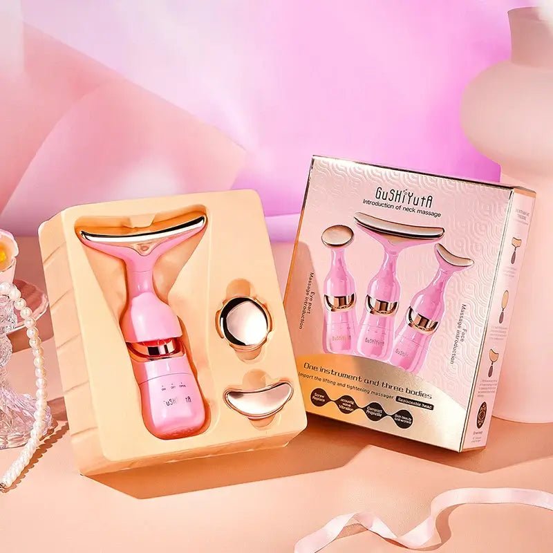 3 in 1 EMS Facial Lifting Device – Neck, Eye & Face Massager - FINDS & FAVES