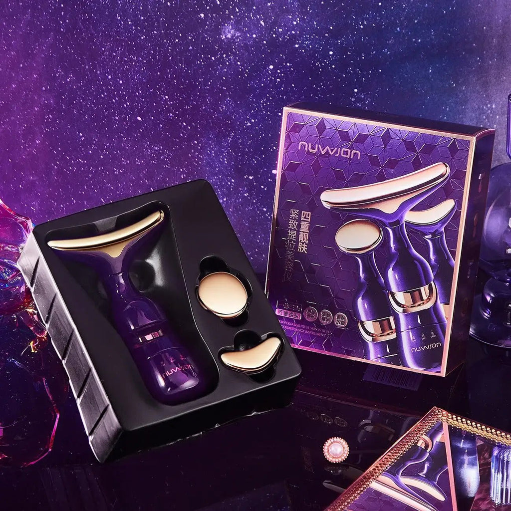 3 in 1 EMS Facial Lifting Device – Neck, Eye & Face Massager - FINDS & FAVES