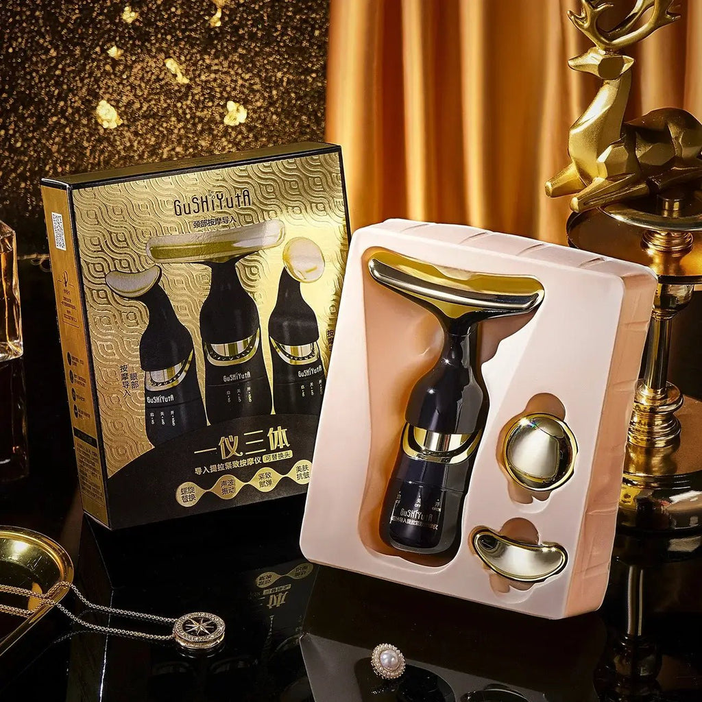 3 in 1 EMS Facial Lifting Device – Neck, Eye & Face Massager - FINDS & FAVES