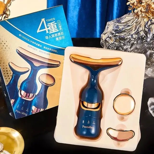 3 in 1 EMS Facial Lifting Device – Neck, Eye & Face Massager - FINDS & FAVES