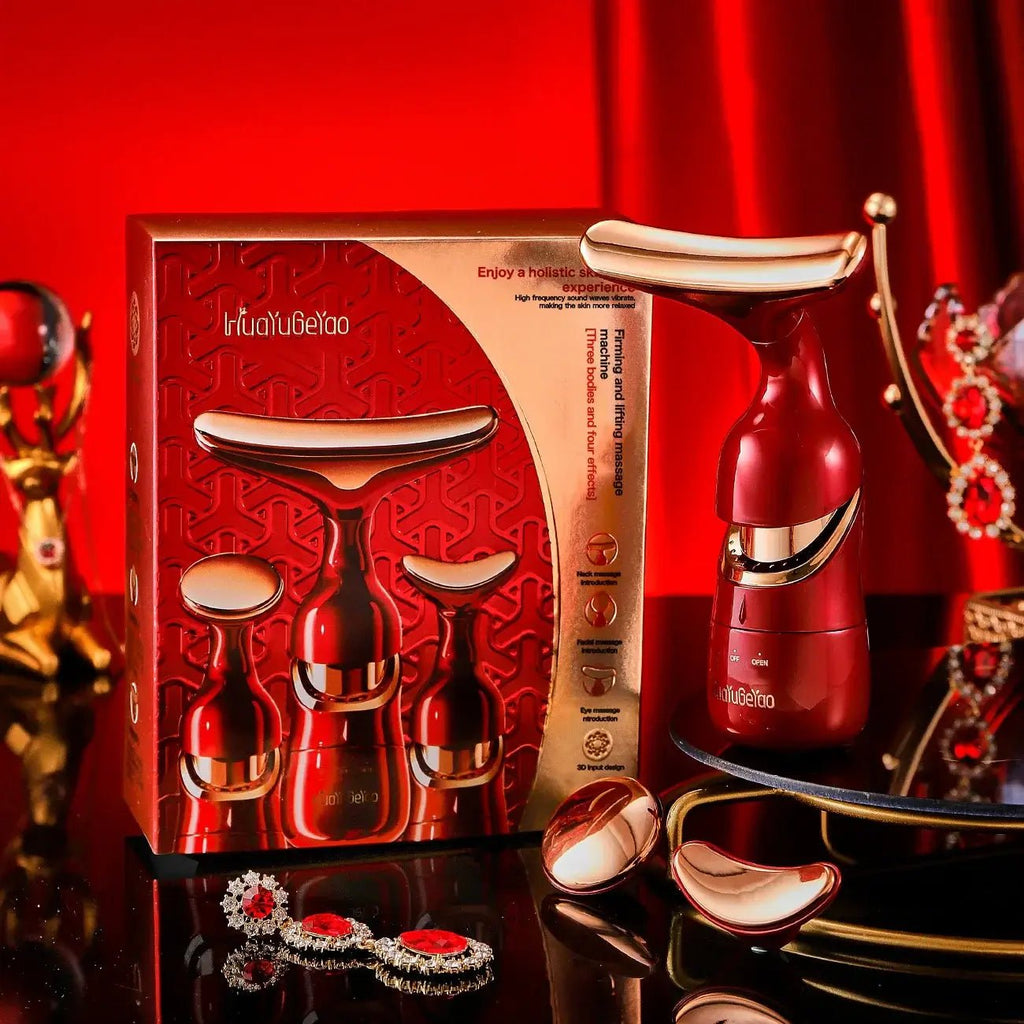 3 in 1 EMS Facial Lifting Device – Neck, Eye & Face Massager - FINDS & FAVES