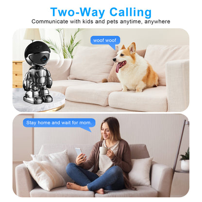 Wi-Fi Enabled Robot Camera With Night Vision