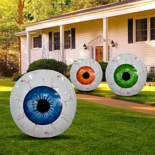 Halloween Eyeball Balloon – Scary Inflatable Horror Party Decoration for Haunted House, Yard & Halloween Events