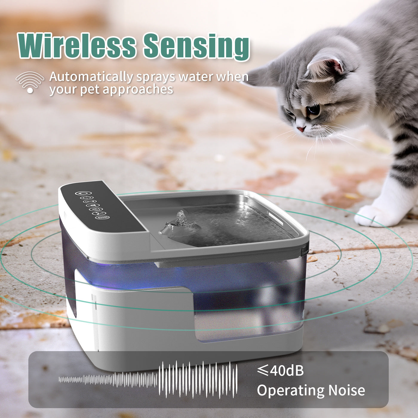 Automatic Cat Water Dispenser – Pet Fountain with Filter for Fresh & Clean Drinking Water