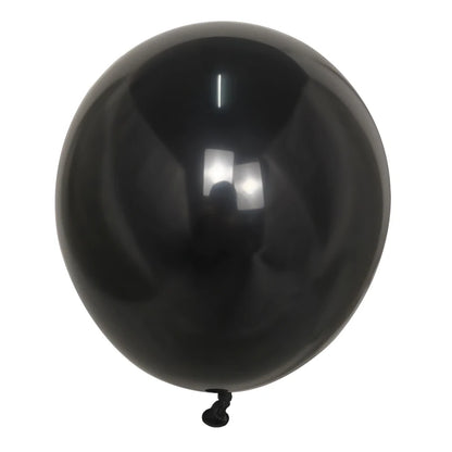 30pcs Black & Orange Halloween Balloons – Pumpkin Ghost Party Decor