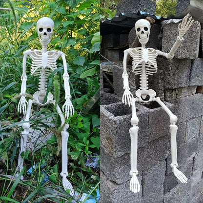 Halloween Skeleton Decoration – Humanoid Skeleton Prop | Haunted House, Home, Balcony & Party DIY Supplies