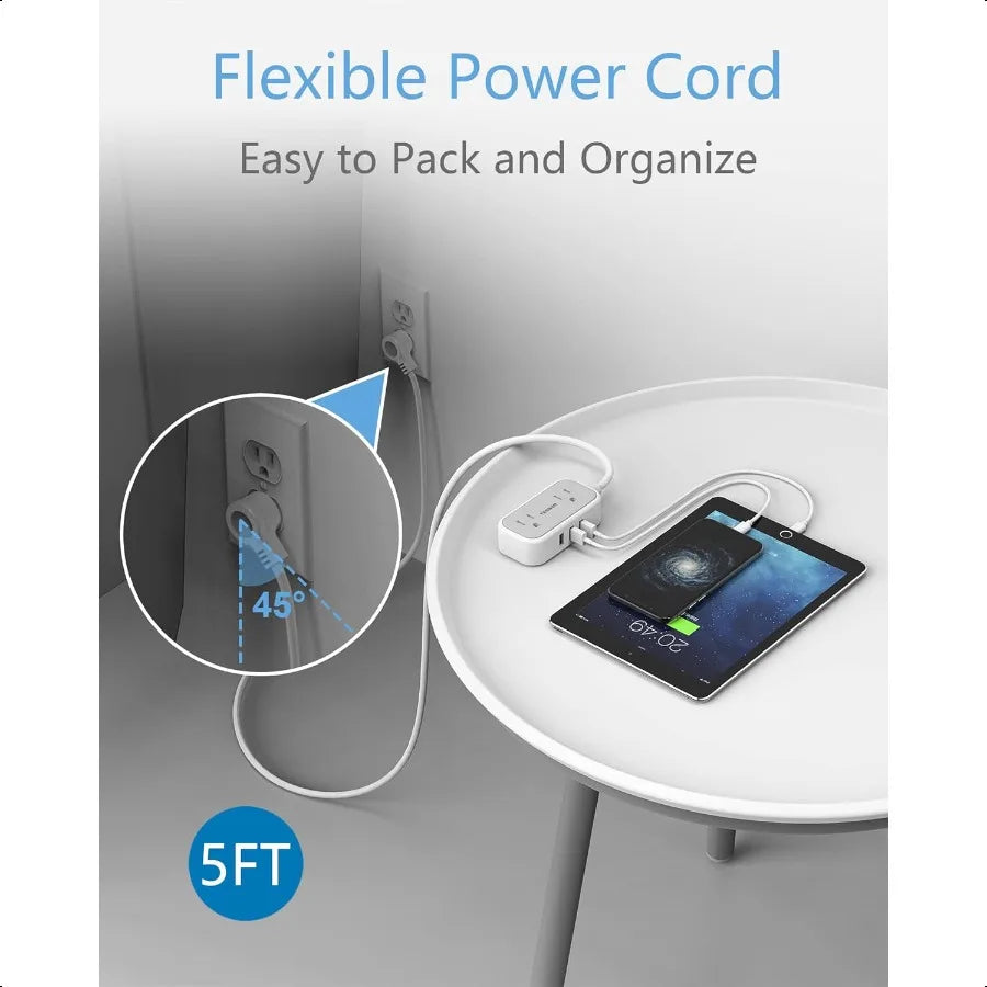 Small Power Strip Extension Cord