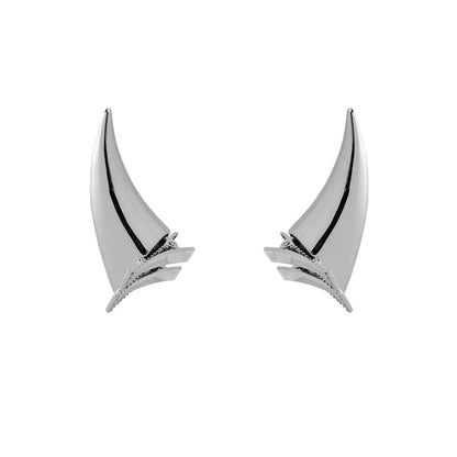 Punk Demon Horn Metal Headband – Lucifer Anime Hairpins for Men & Women