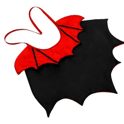 Bat Transformation Halloween Pet Costume – Cat Cosplay Cloak with Bow | Comfortable Stand-Collar Kitten Dress for Party