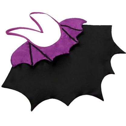 Bat Transformation Halloween Pet Costume – Cat Cosplay Cloak with Bow | Comfortable Stand-Collar Kitten Dress for Party