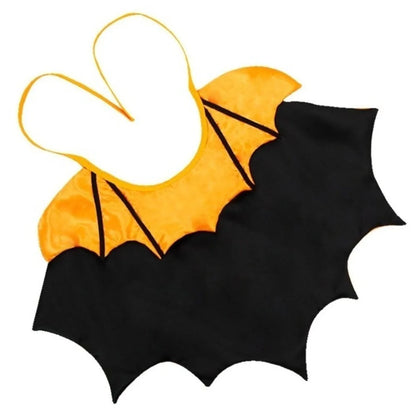Bat Transformation Halloween Pet Costume – Cat Cosplay Cloak with Bow | Comfortable Stand-Collar Kitten Dress for Party