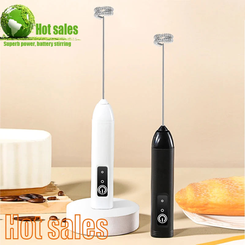 Electric Milk Frother Handheld Egg Beater