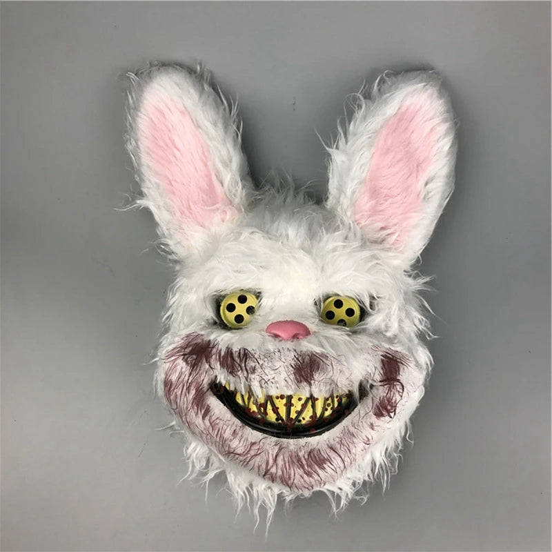 Halloween Cosplay Face Mask – Scary Bear & Rabbit Cartoon Head Cover | Fancy Party, Carnival, Masquerade Costume Prop