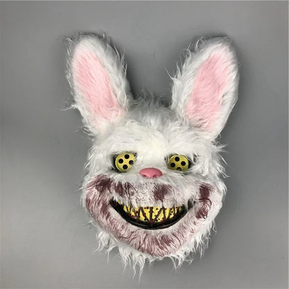 Halloween Cosplay Face Mask – Scary Bear & Rabbit Cartoon Head Cover | Fancy Party, Carnival, Masquerade Costume Prop