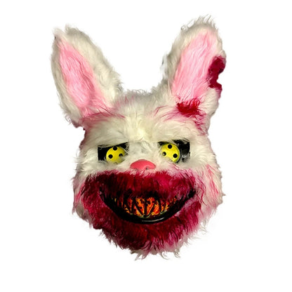 Halloween Cosplay Face Mask – Scary Bear & Rabbit Cartoon Head Cover | Fancy Party, Carnival, Masquerade Costume Prop