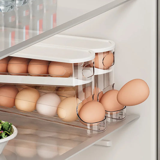 Bilayer Fridge Egg Storage Box