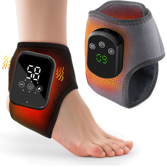 Electric Heat And Vibration Ankle Massager