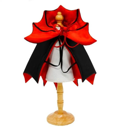 Bat Transformation Halloween Pet Costume – Cat Cosplay Cloak with Bow | Comfortable Stand-Collar Kitten Dress for Party