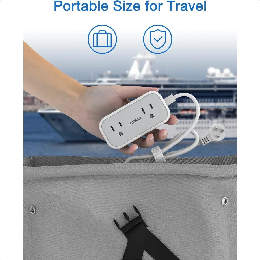 Small Power Strip Extension Cord