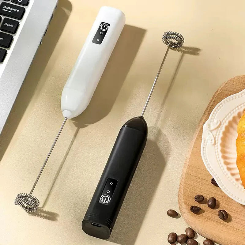 Electric Milk Frother Handheld Egg Beater