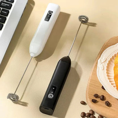 Electric Milk Frother Handheld Egg Beater