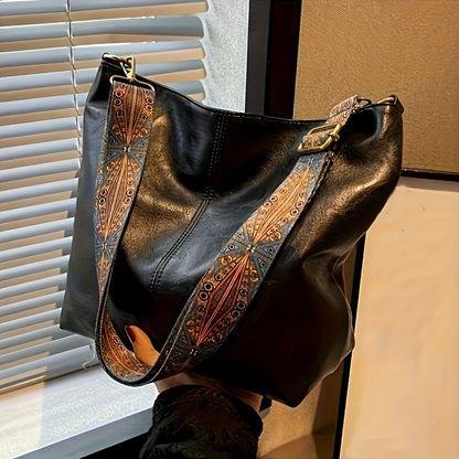 Bohemian Style Large Capacity Women’s Shoulder Bag – Boho Chic Casual Tote