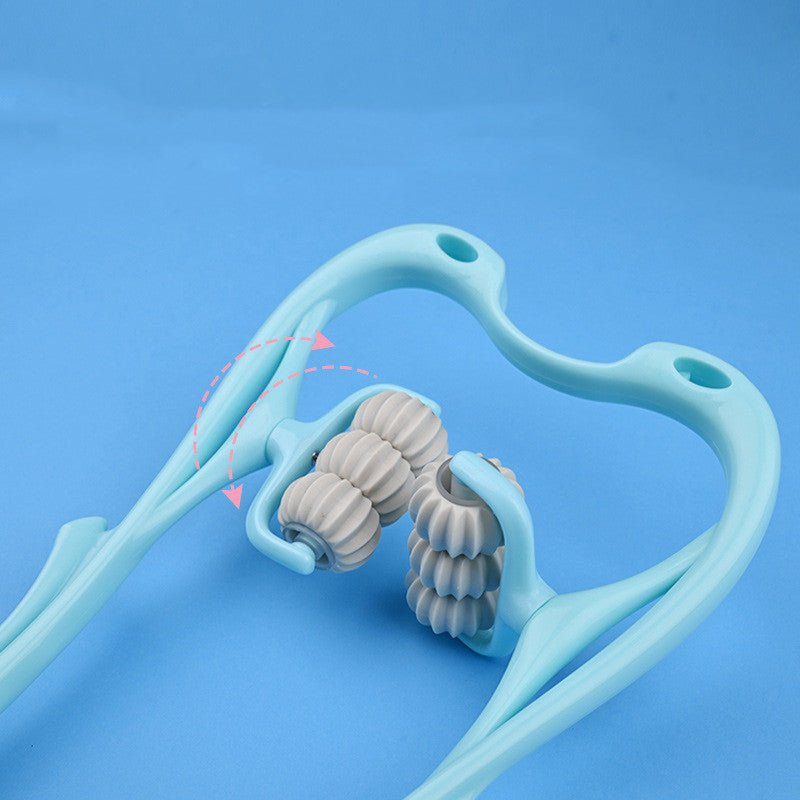 Multifunctional Six - Wheel Neck Massager – Manual Roller - FINDS & FAVES