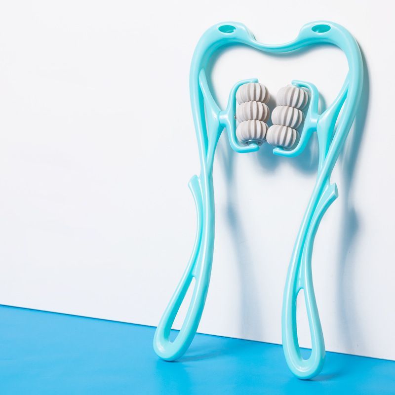 Multifunctional Six - Wheel Neck Massager – Manual Roller - FINDS & FAVES