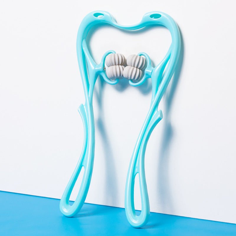 Multifunctional Six - Wheel Neck Massager – Manual Roller - FINDS & FAVES