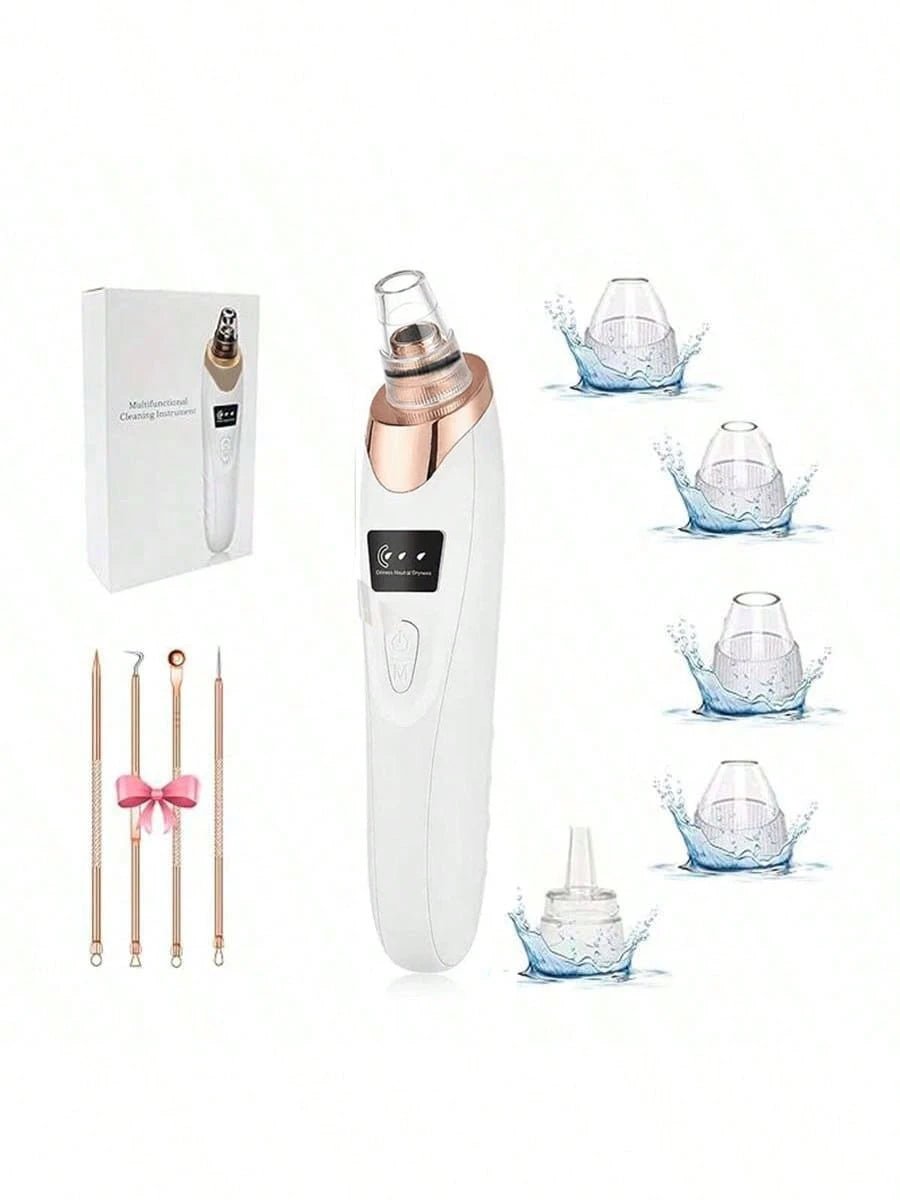 Portable Electric Blackhead Remover – Acne & Whitehead Vacuum Device 400mAh - FINDS & FAVES